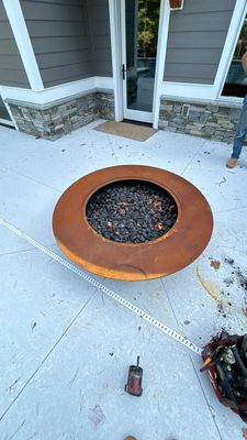 Firepit Installation