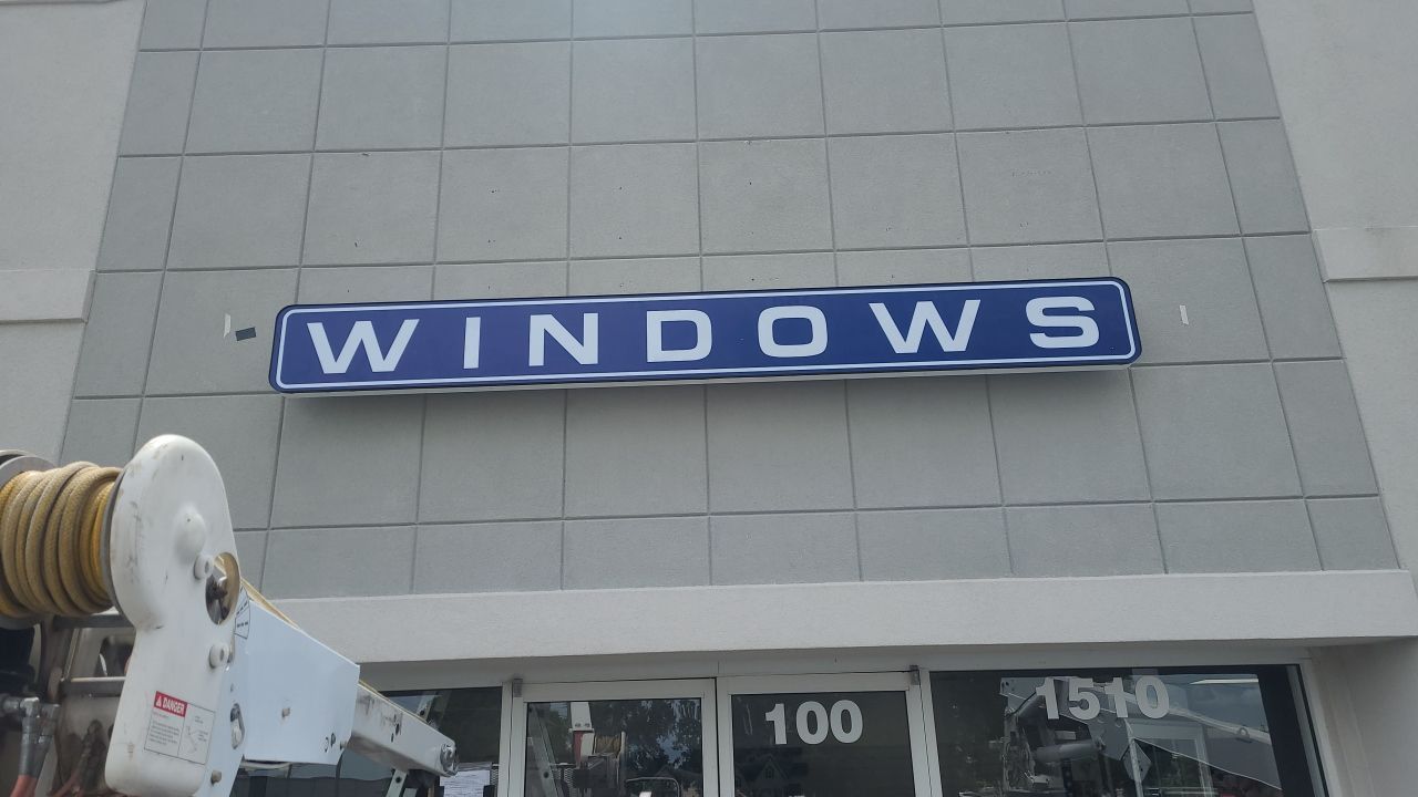 Channel Letters for First Choice Windows by SignCrafters