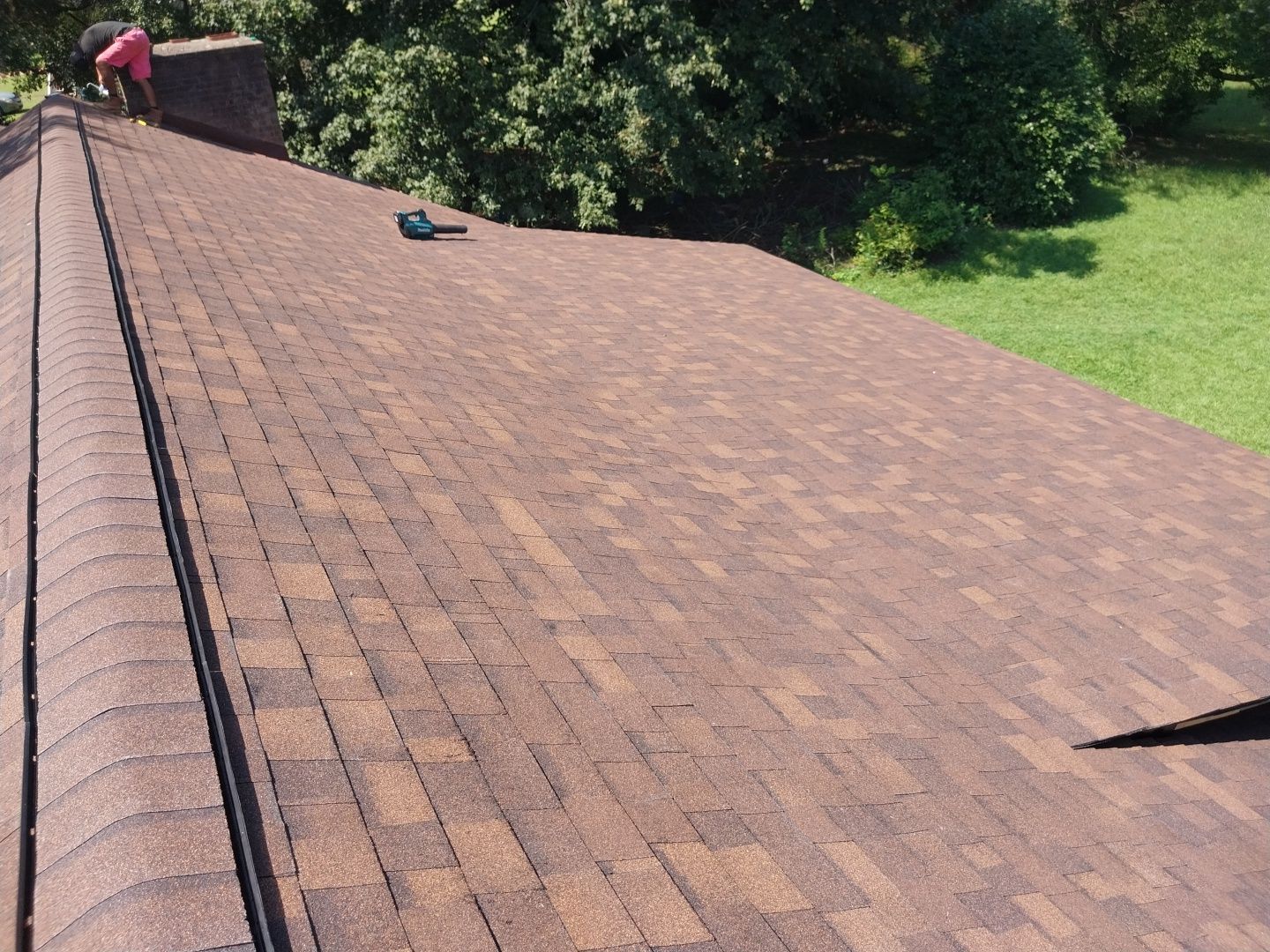 Syler roofing job by BROCK BUILDERS 