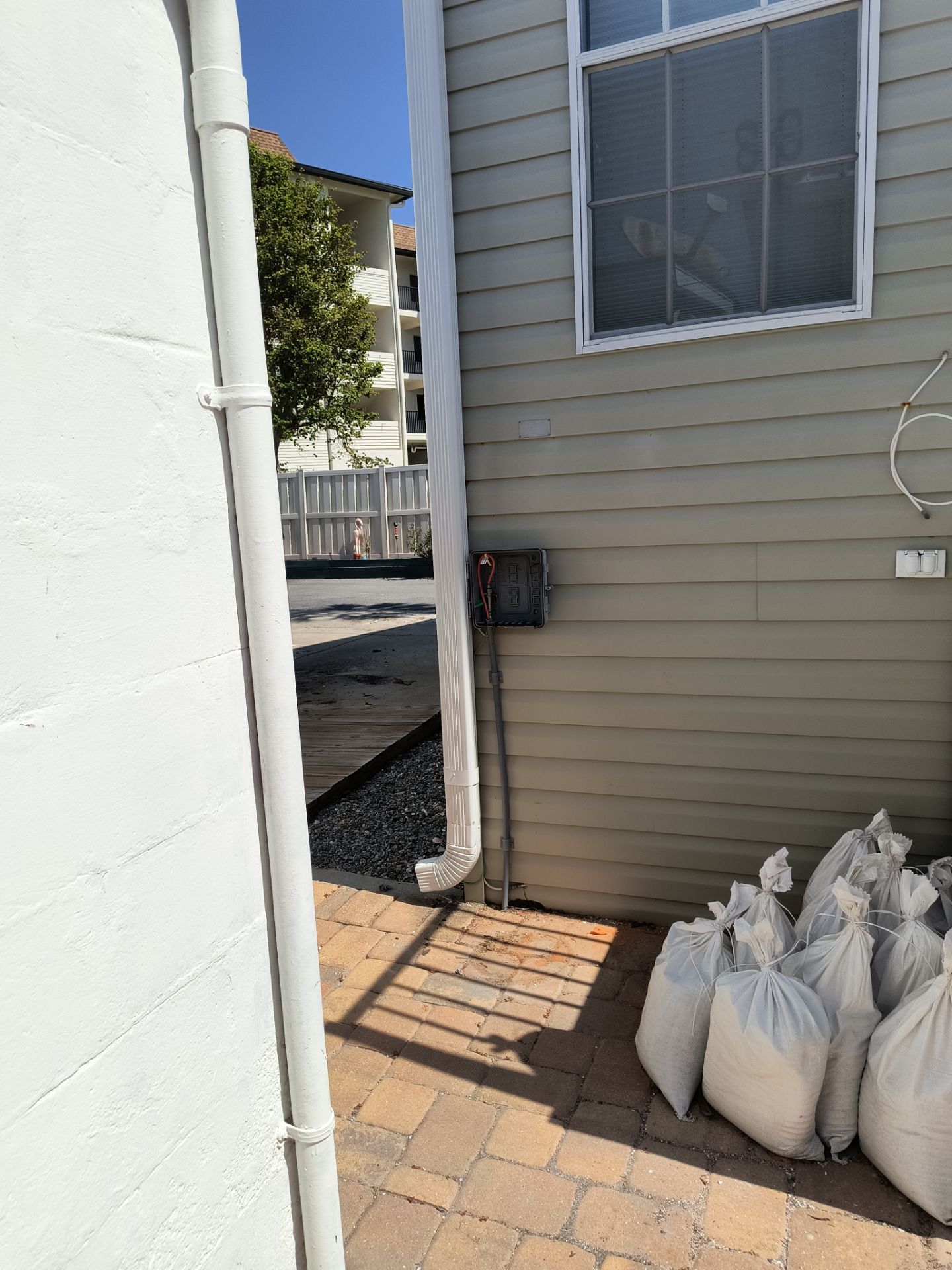 White K-Style Gutters for Beach Homes in Longboat Key FL by Gutter Professors