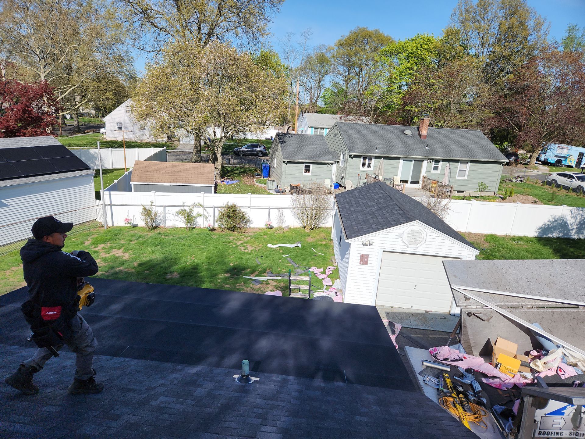 Residential Roofing Installation and Structural Plywood Replacement in Stratford by A Plus Exterior