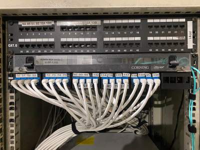 Structured cabling installation by CimaSolutions