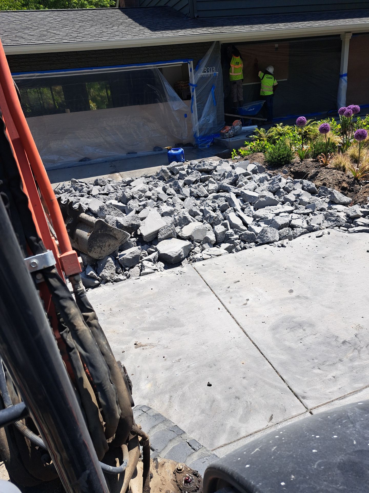 Concrete Driveway Makeover | Edmonds  by Jireh Asphalt & Concrete Inc 