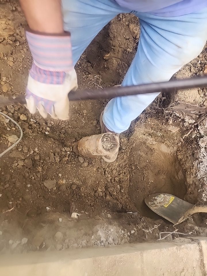 Replace failed gas line from gas connection at street to new meter by Sureway Comfort John Wilcox Plumbing Heating Cooling