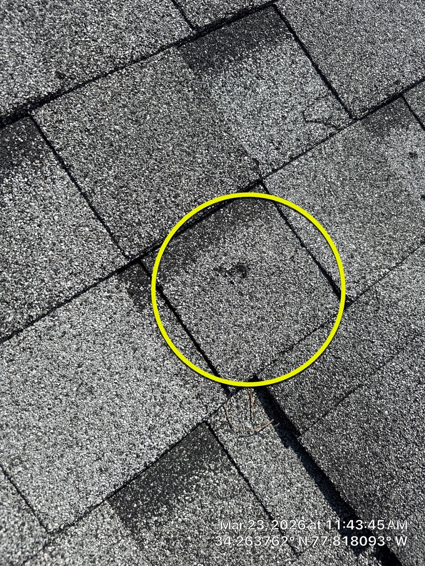 A 5-year-old roof that needed full replacement by North Carolina Roofs