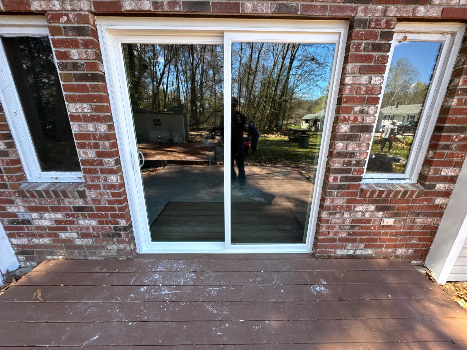 Sliding Door Replacement in Pinardville, Goffstown NH | Returning Customer Project by Compass exteriors
