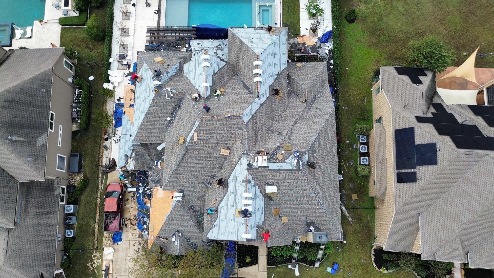 9,000 SQFT Roof Replacement completed in 1 day!  by Core Four Roofing