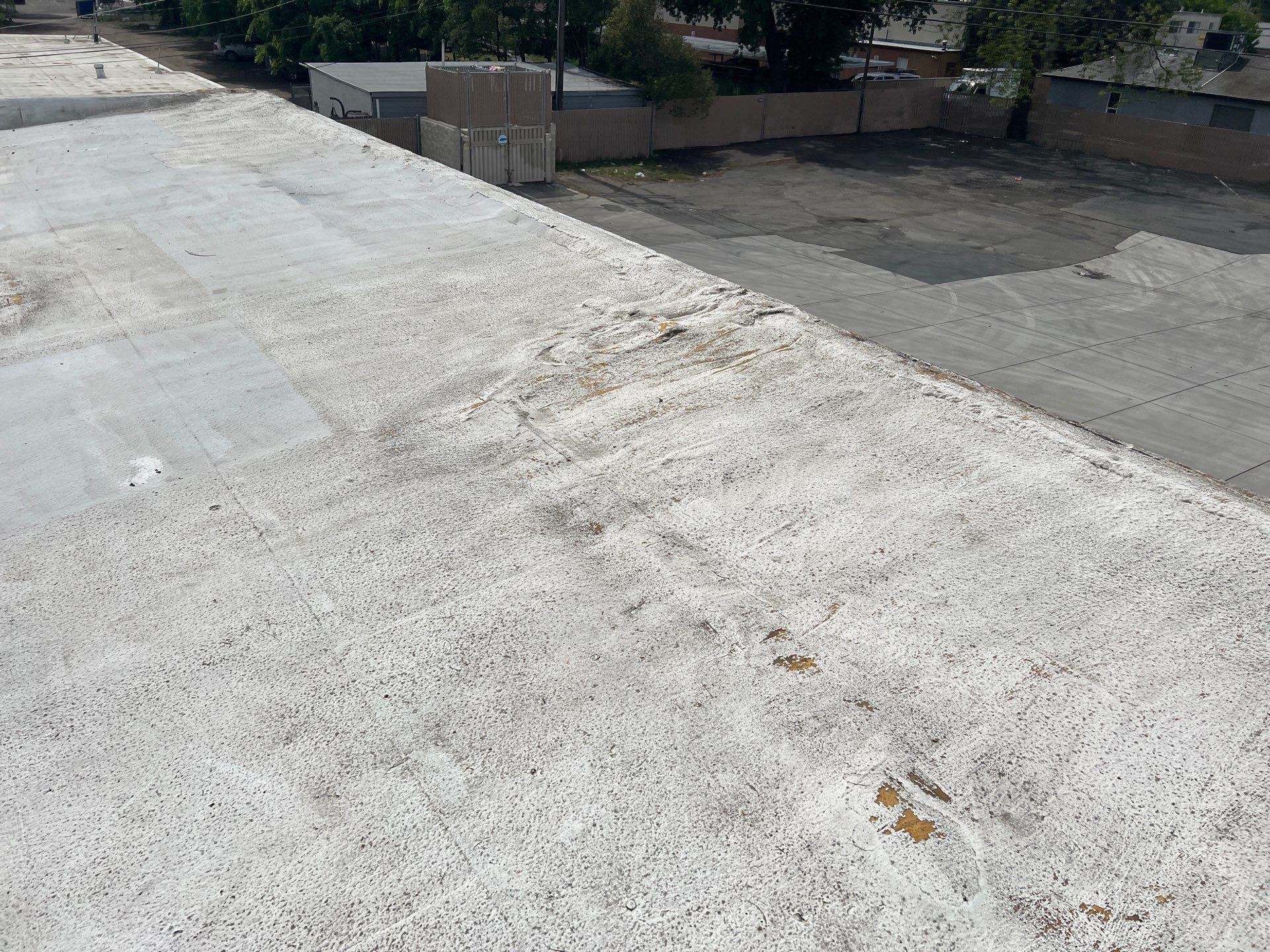 Foam Refurbish using Conklin Benchmark/PUMA XL coatings and spray foam by Straight Edge Roofing Inc