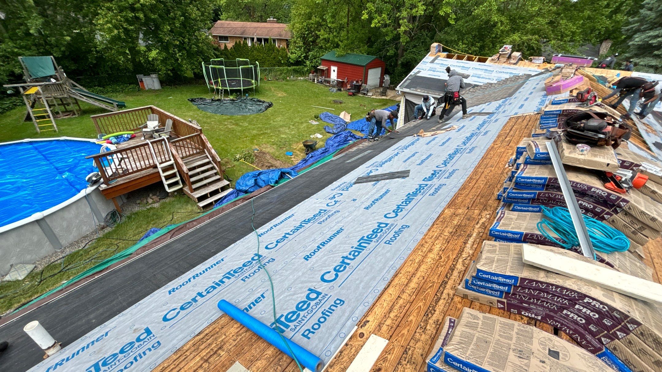 Roof Replacement using CertainTeed Landmark Pro by 180 Contractors