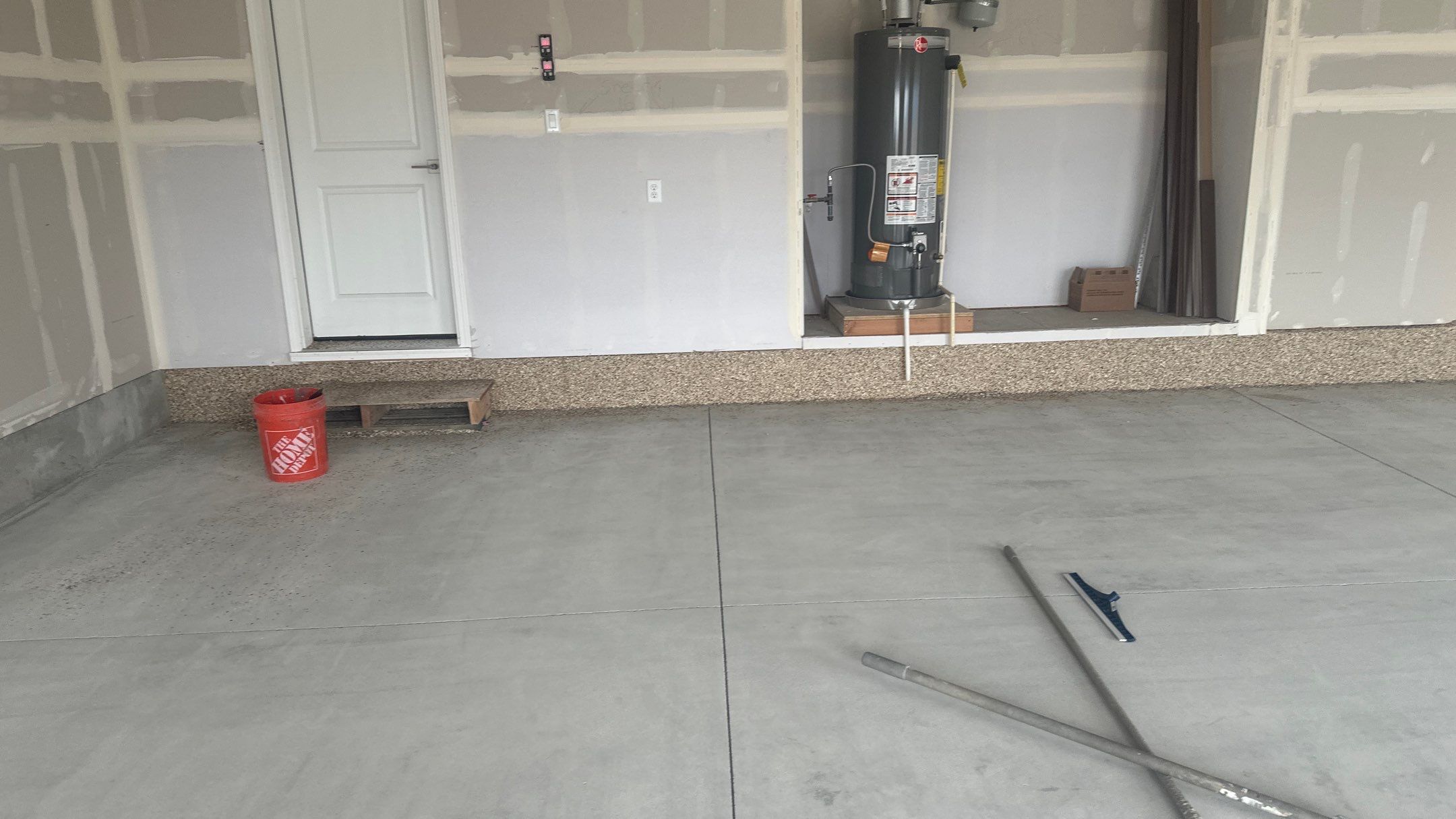 Garage Transformation using Sandstone by Croc Coatings, LLC