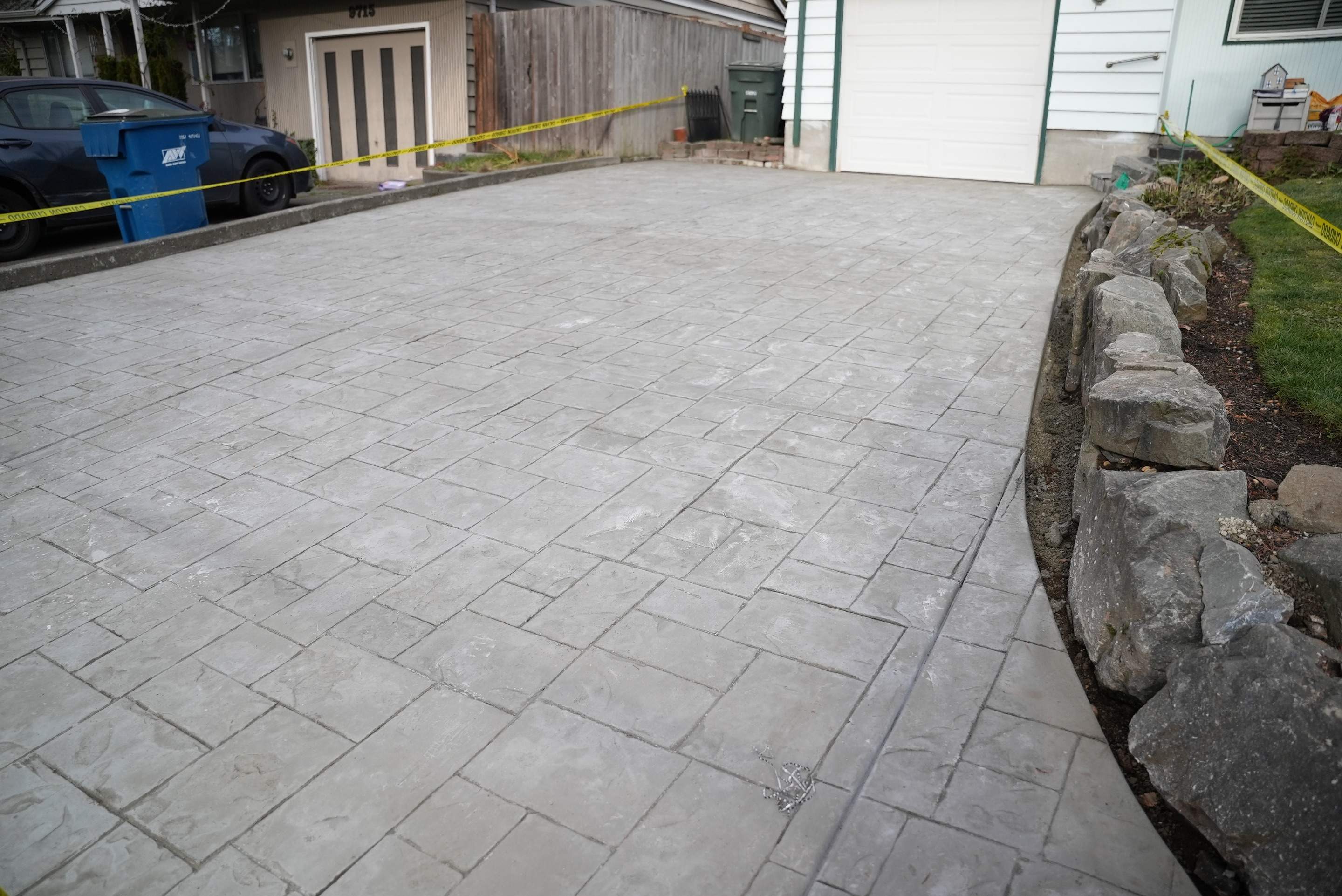 Stamped Concrete Patio and Driveway | Edmonds  by Jireh Asphalt & Concrete Inc 