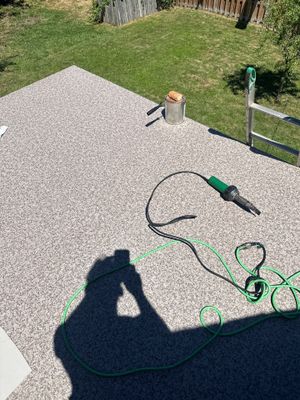 Bronze Dec-Tec Walkable Membrane using Dec-Tec