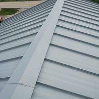24ga 1.5" Mechanical seam Dove Gray  by Total Roofing System The Metal Roof Experts