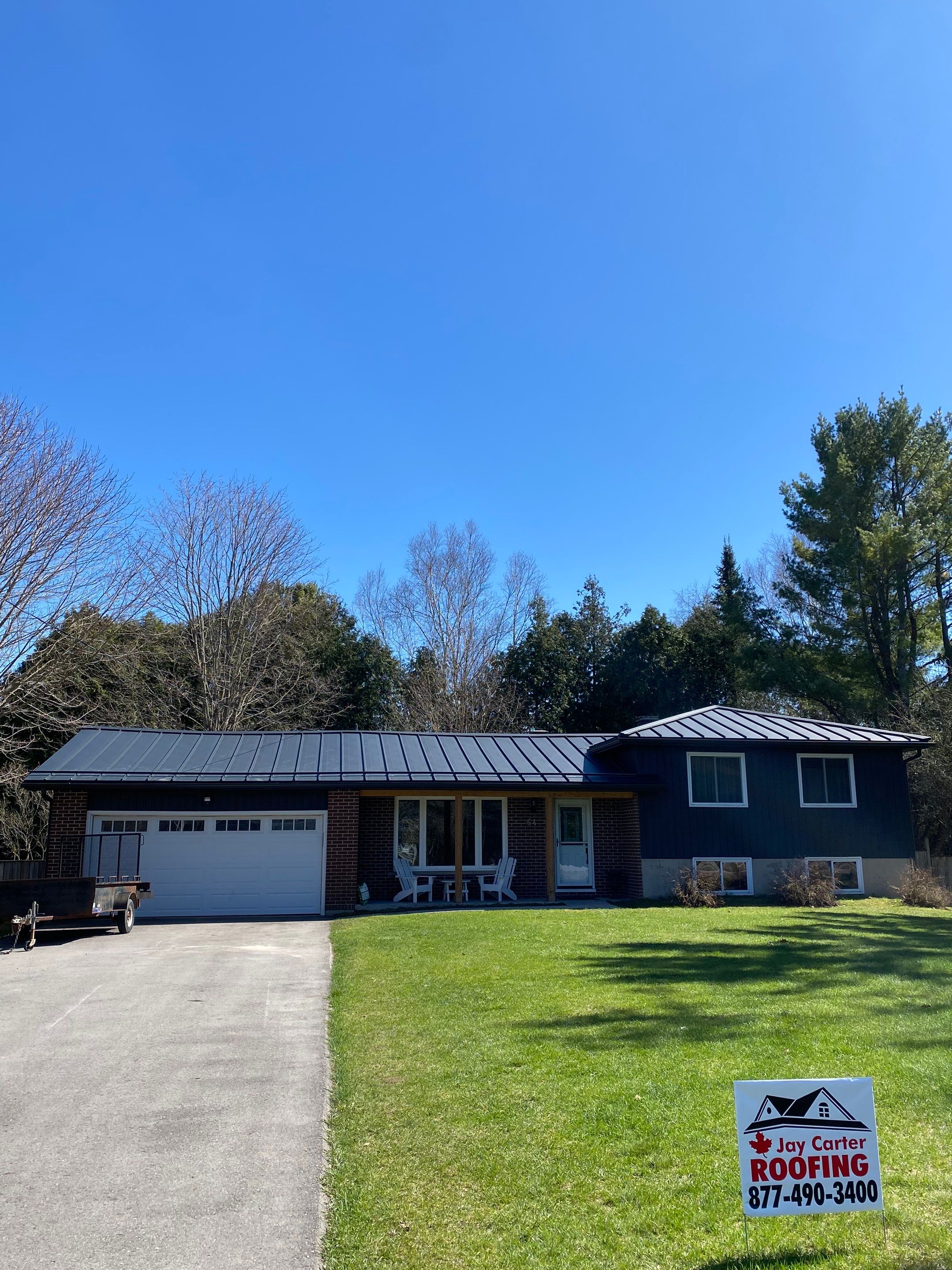 Residential Roofing Installation using 24 Ga Standing Seam Metal by Jay Carter Roofing & Sheet Metal