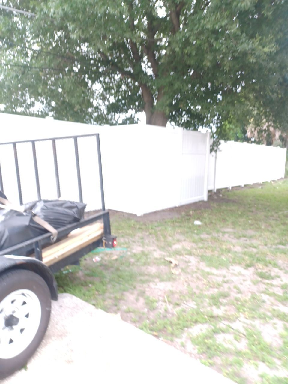 Bradenton, FL 6+2 White Vinyl Privacy Fence  by Asap fence and gates, LLC