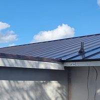 24ga 1" Nail-Strip Dark Bronze  by Total Roofing System The Metal Roof Experts
