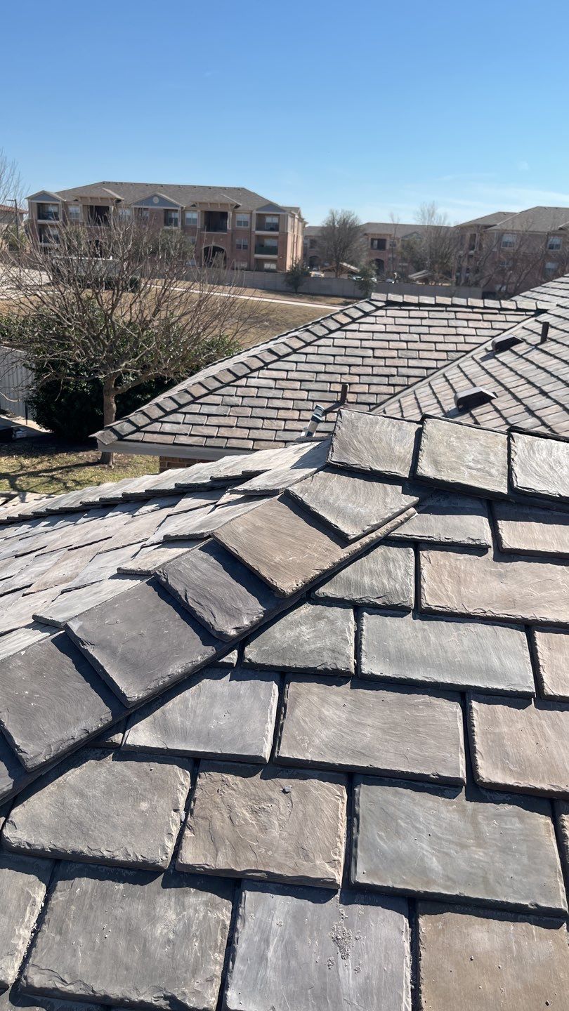 Concrete Tile Roof by Rainy Day Restoration