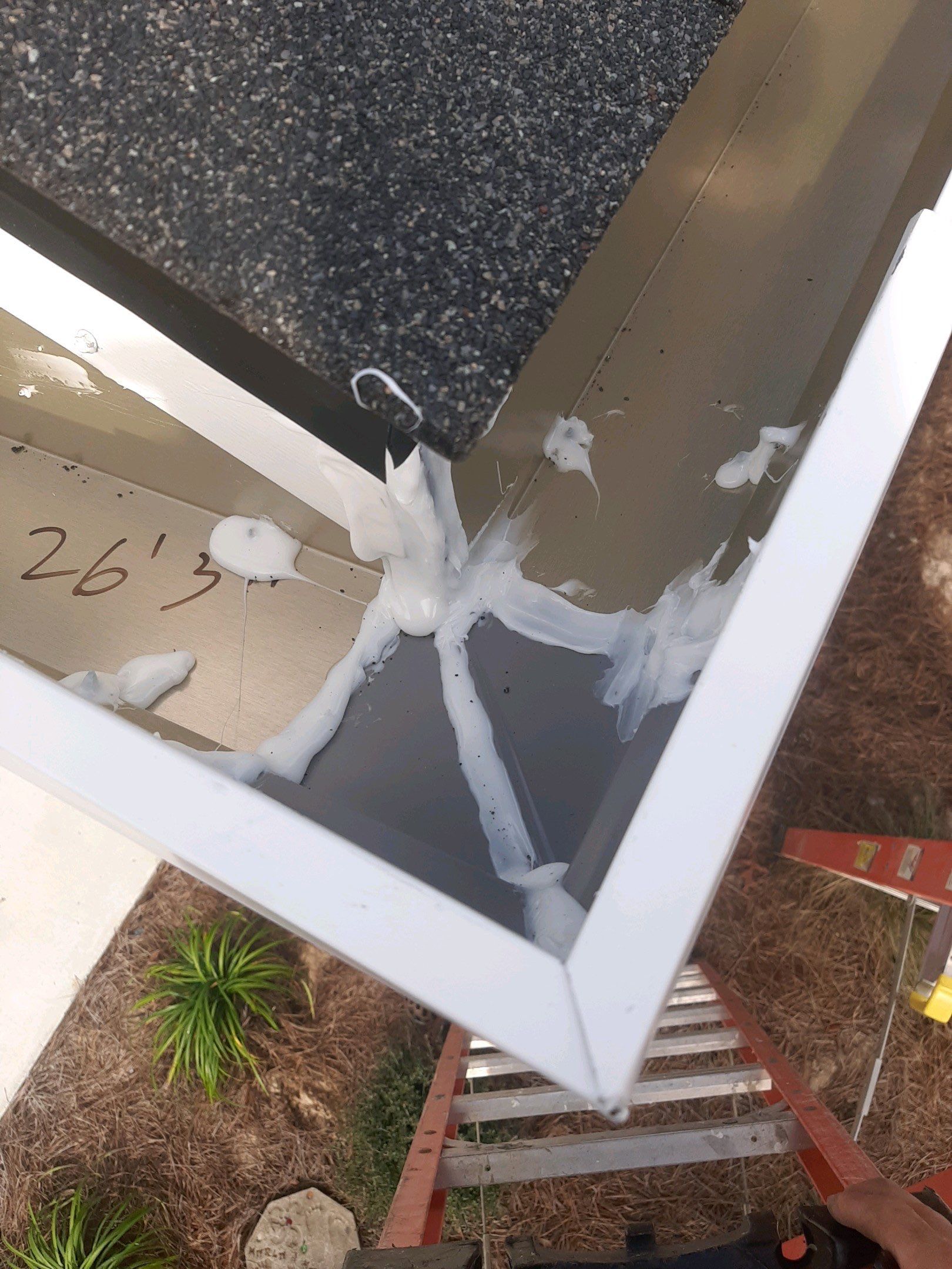 Seamless Gutter Installation Using White K-Style Gutters by Gutter Professors