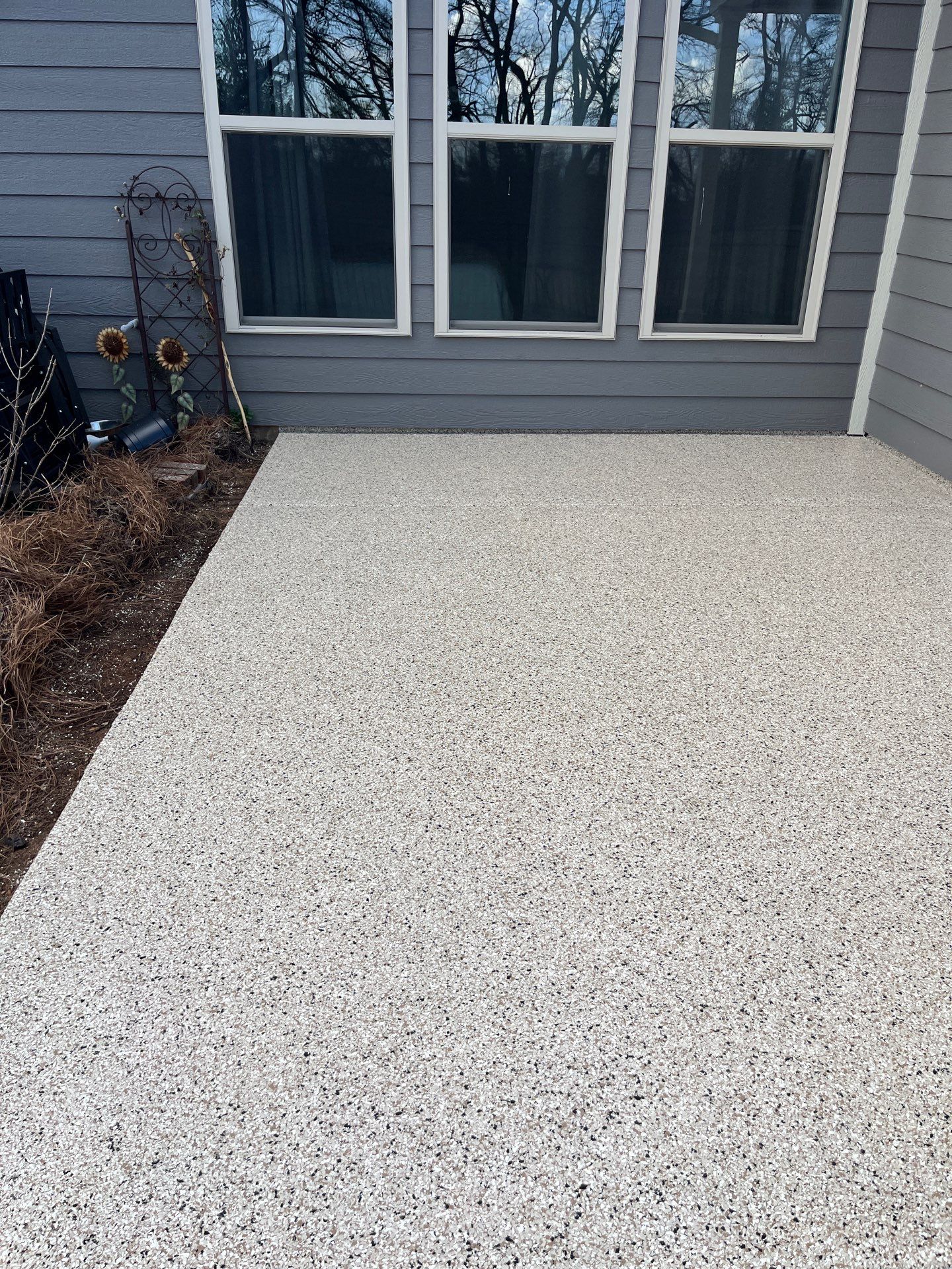 Patio Floor Coating using Shoreline by My Garage Floor Guys