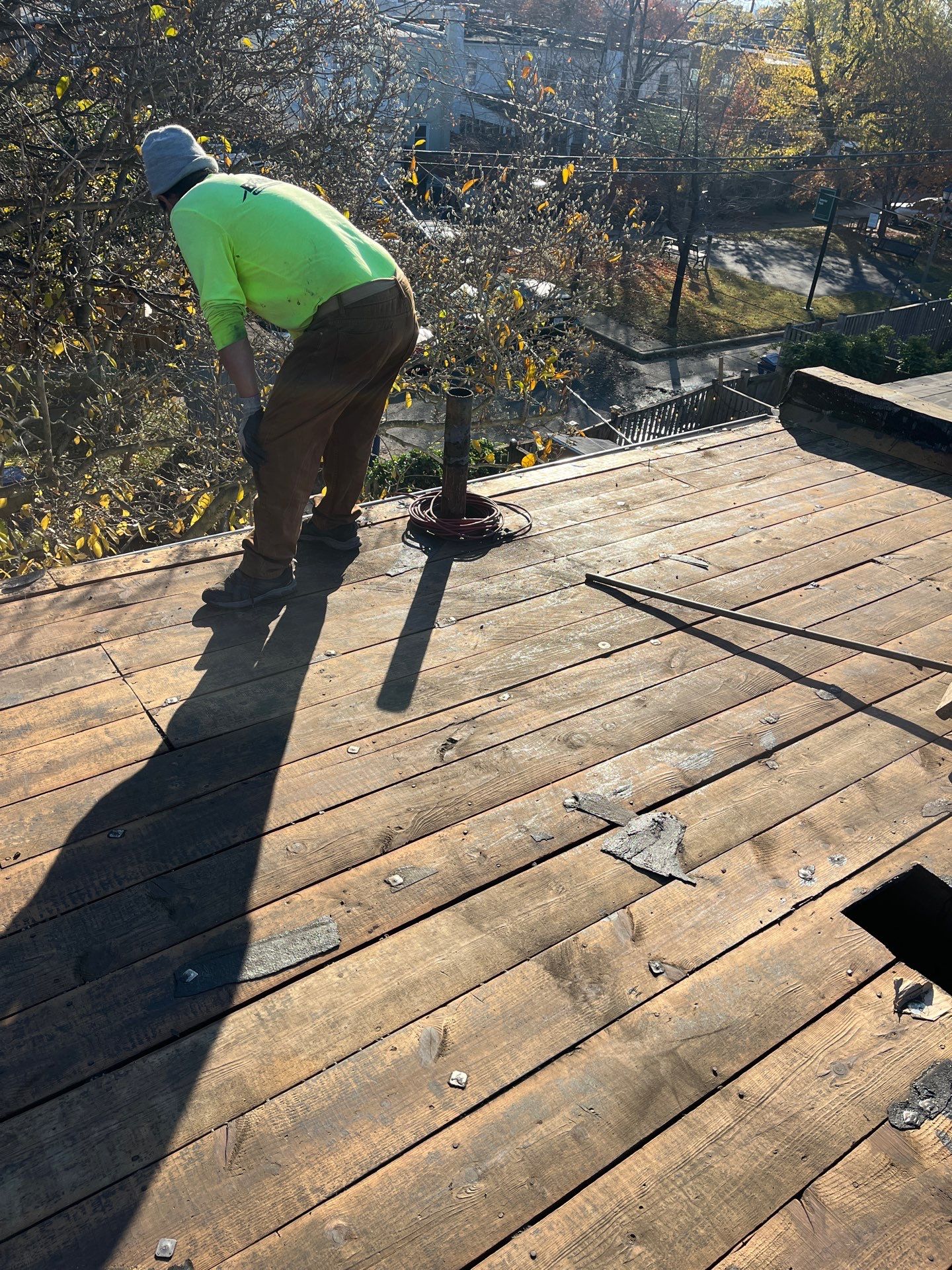 Alexandria: Residential Flat Roof Replacement with Mule Hide TPO Membrane by RM Banning, Inc.