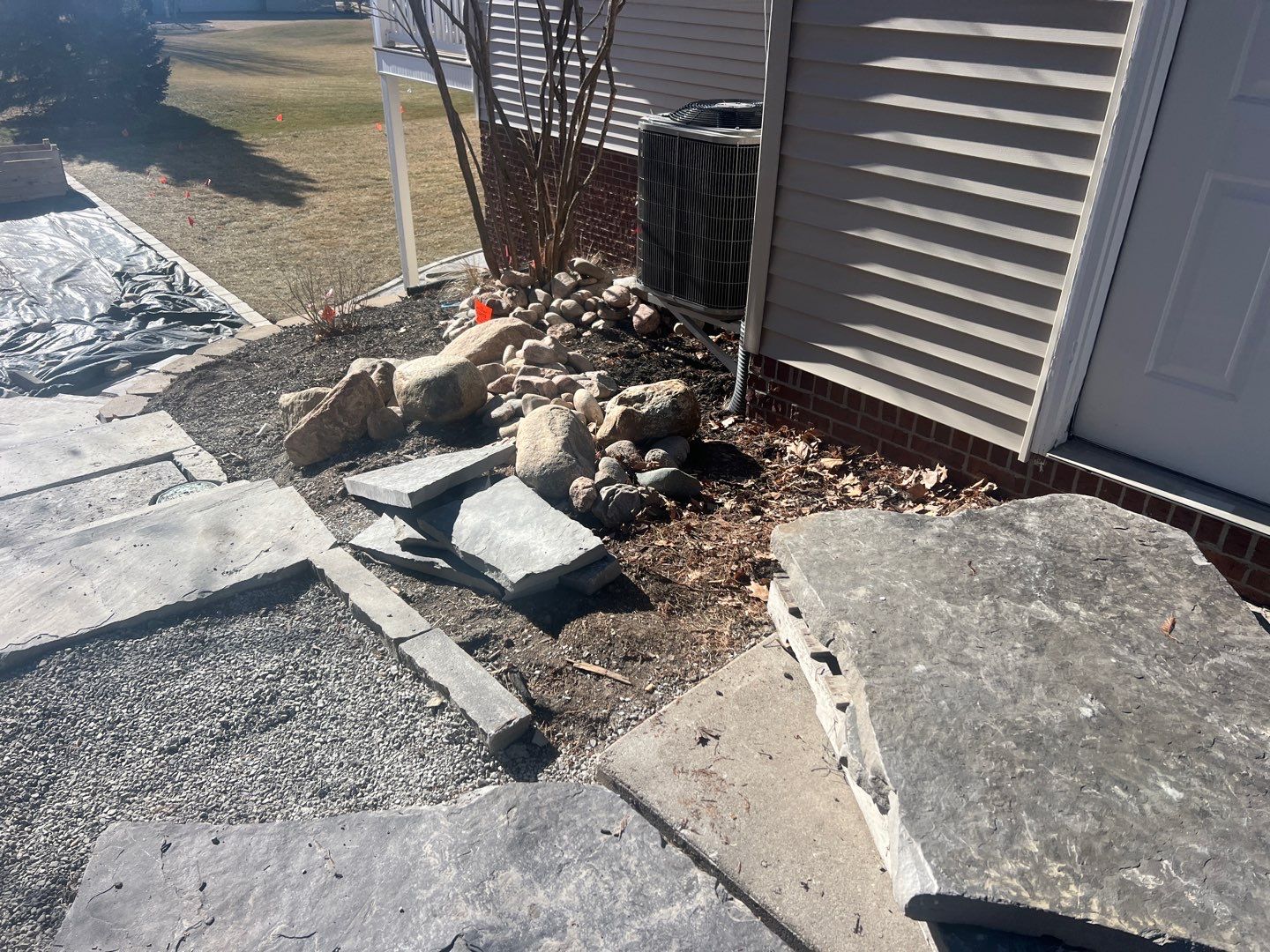 Updated Stone Stepper Path by New Horizon Landscapes