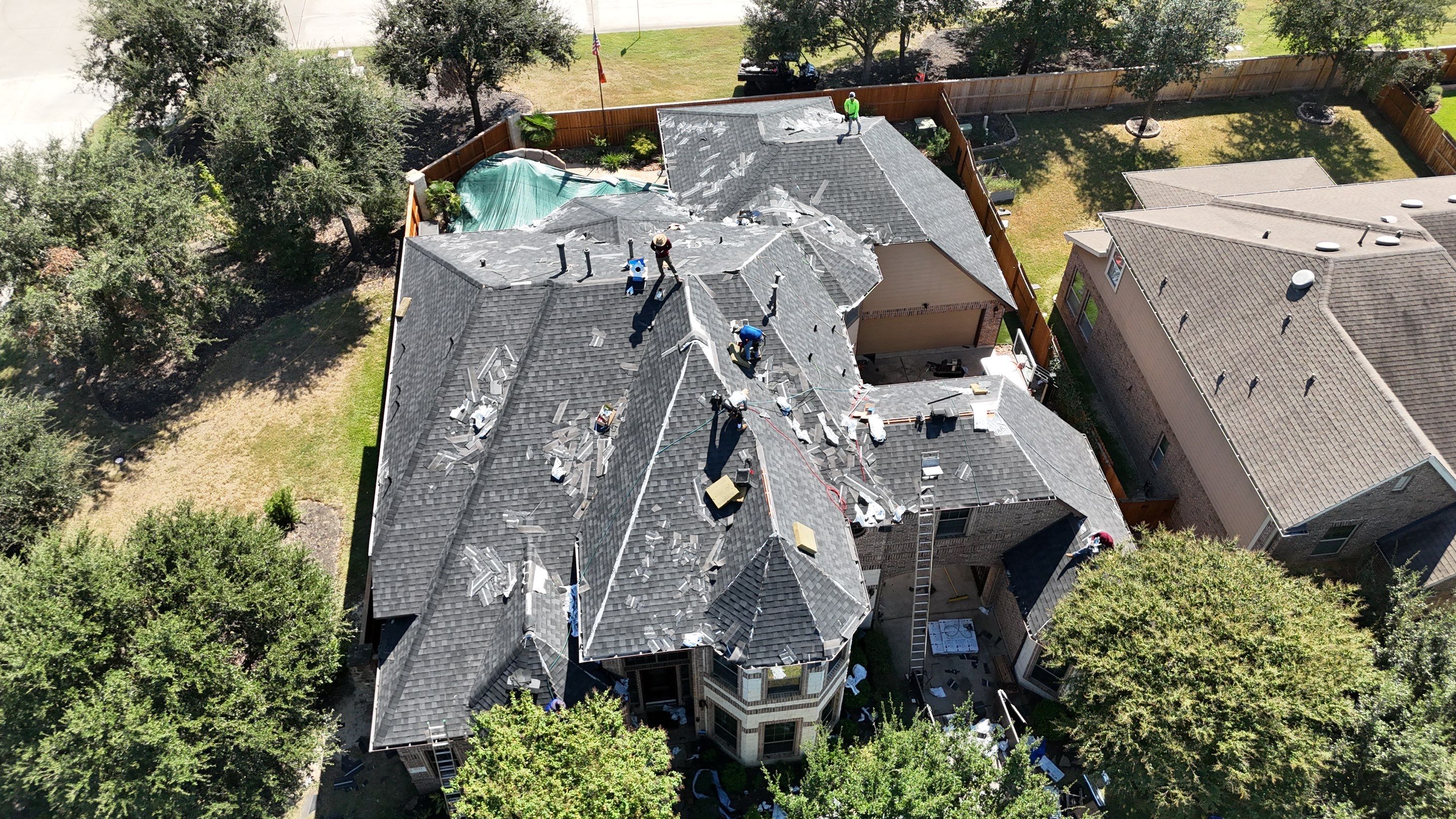 Residential Roofing Installation using IKO Dynasty by Core Four Roofing
