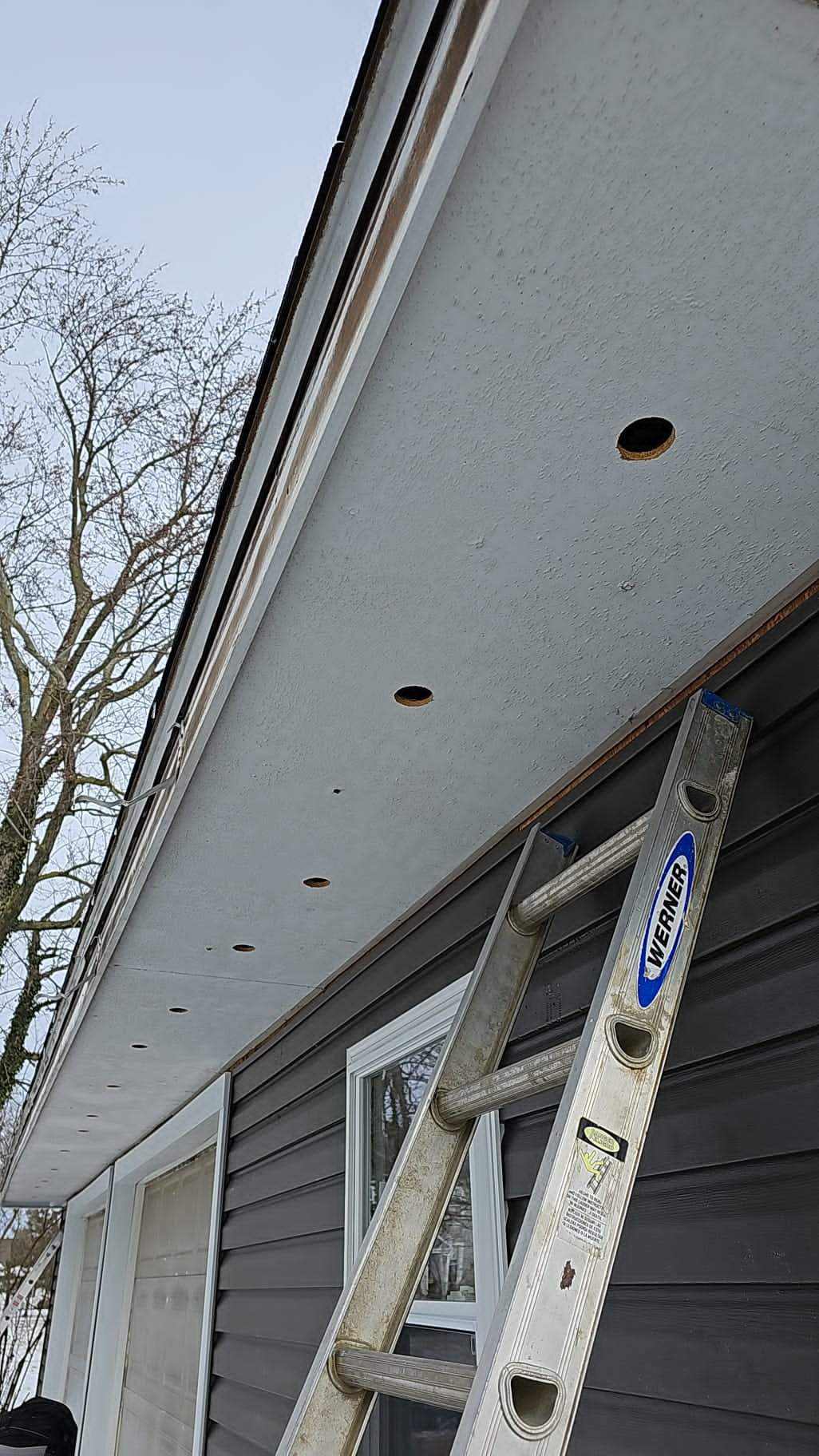 Residential fascia replacement using Exterior Portfolio 4.5 DL - Peppercorn by Nitro Roofing and Construction