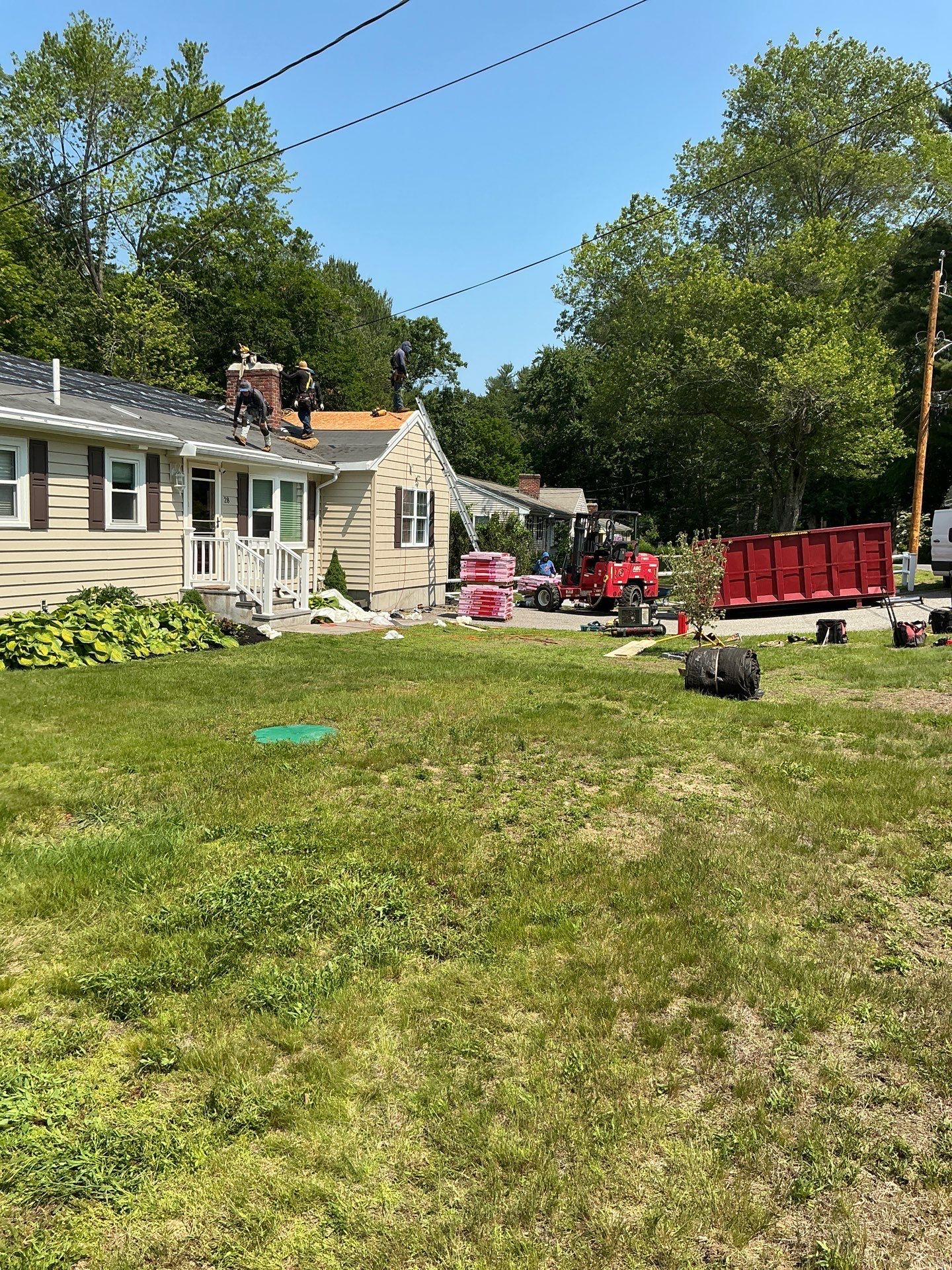 Full Roof Replacement & Chimney Repair – Onyx Black, MA by Mighty Dog Roofing of Greater Middlesex County