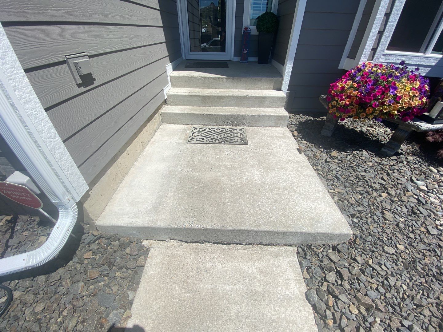 Pool Deck Transformation using Slate Stone by Croc Coatings, LLC