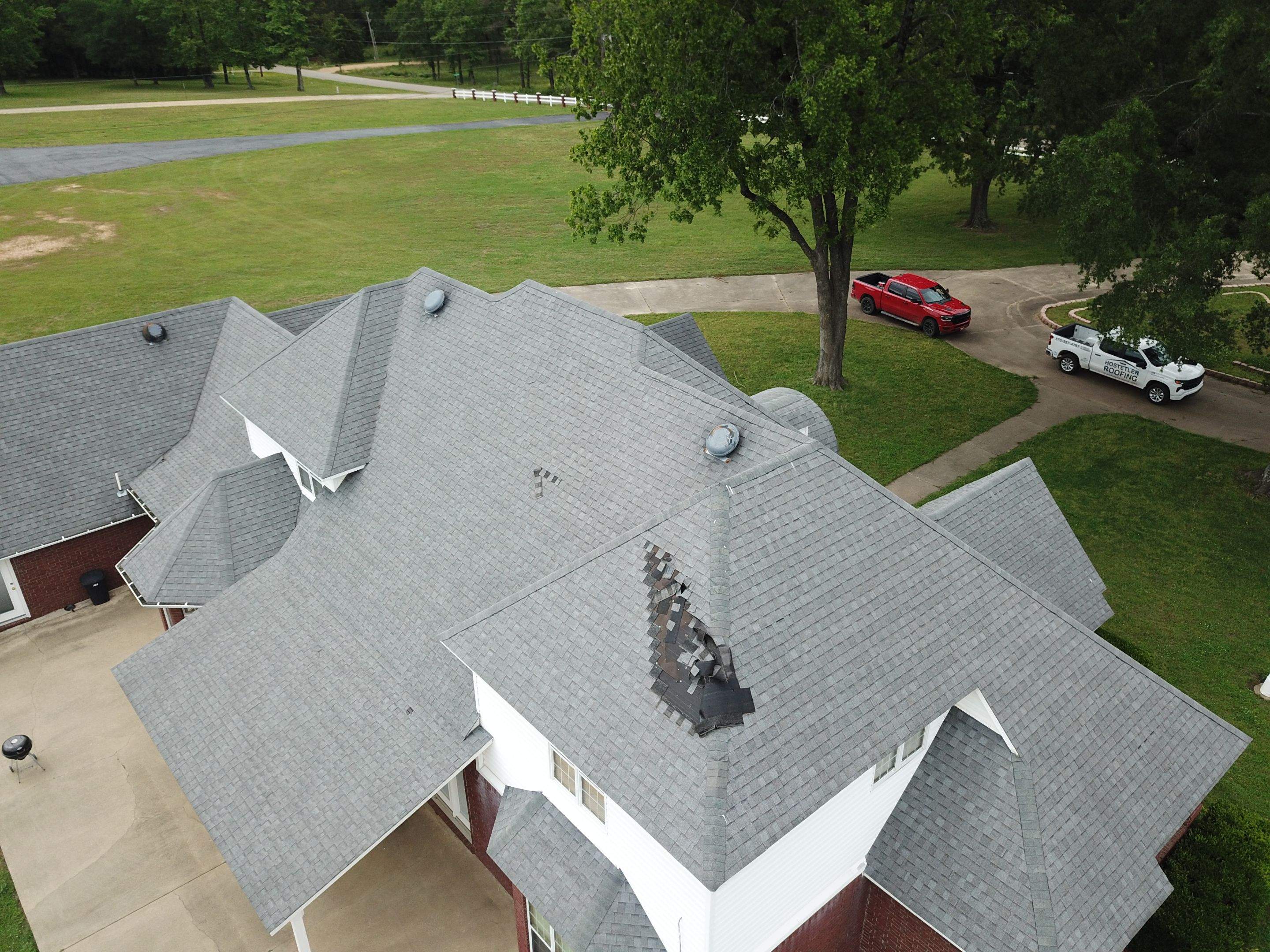 Storm Restoration Reroof: 40 Year Impact Rated Architectural Shingles by Hostetler Roofing