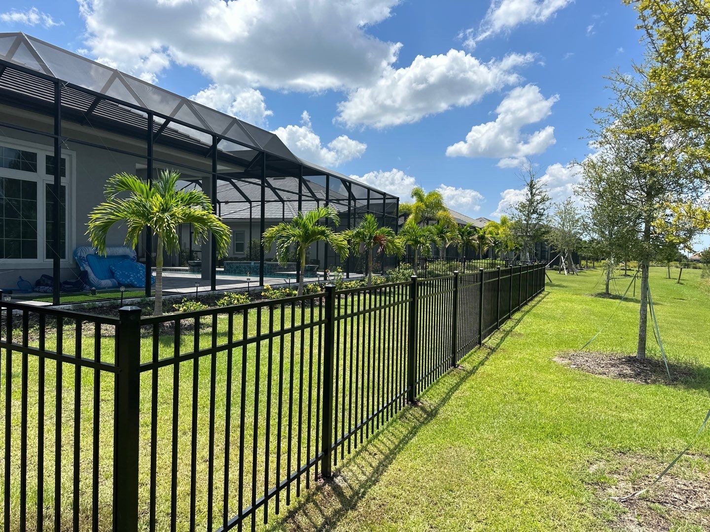 Aluminum Fence Installation using 3 Rail Aluminum Fence by Asap fence and gates, LLC