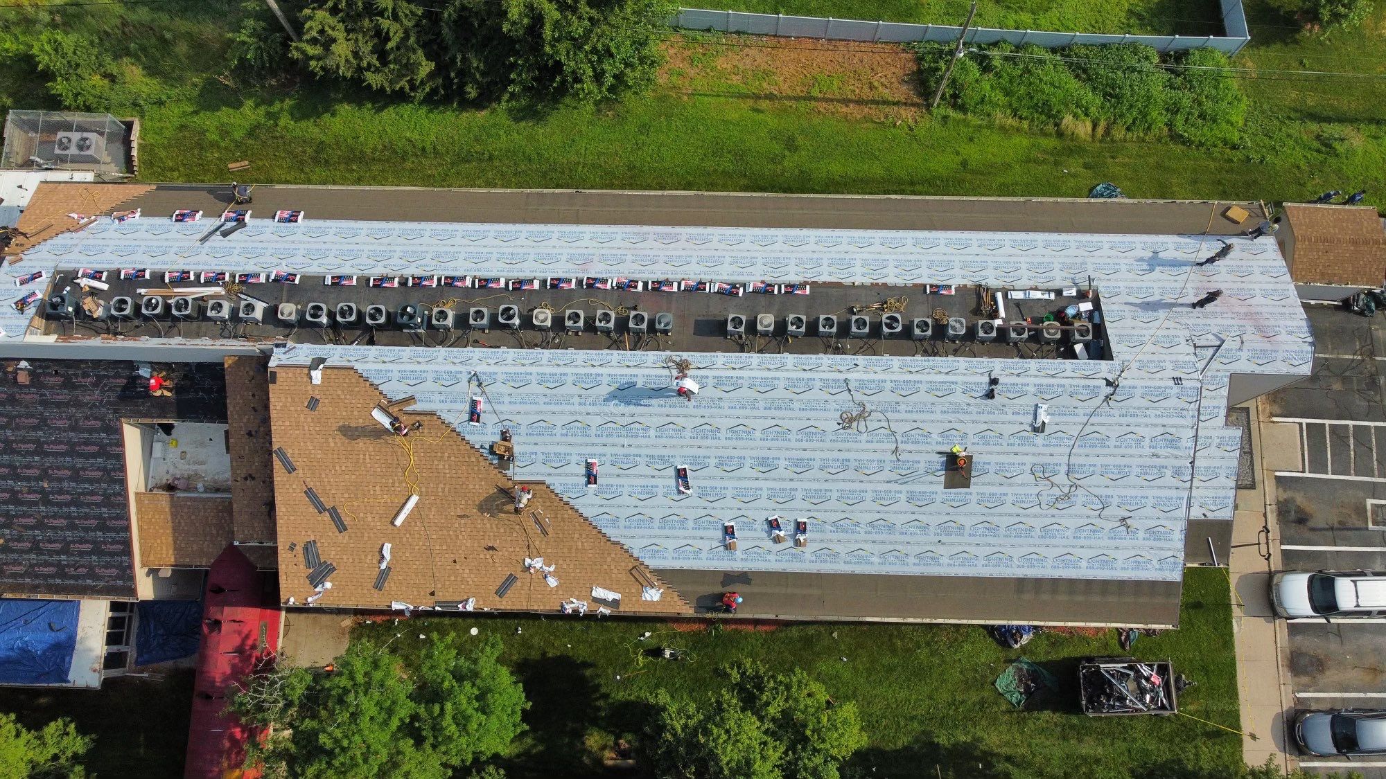 Lightning Commercial Restoration using Tamko Titan by Lightning Exteriors