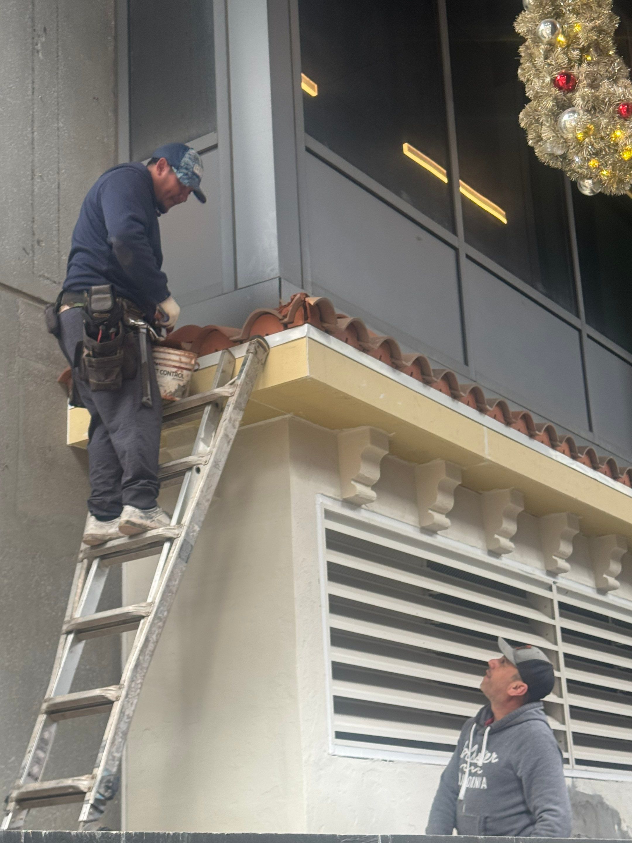 Spanish Tile & TPO Roofing Installation – Cuevacia Restaurant | Colony Square Midtown Atlanta by Mosaic Roofing Company