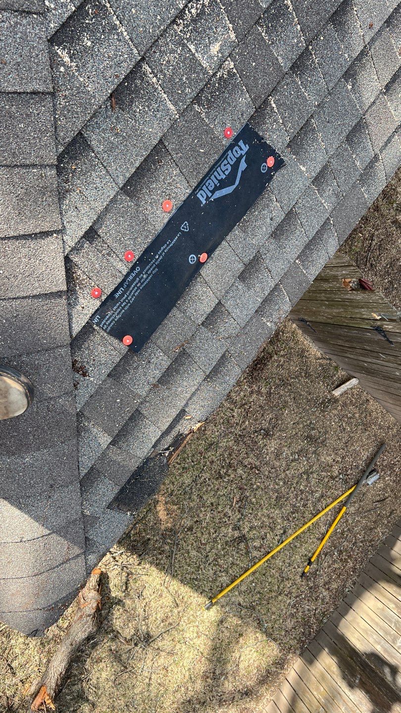 Winter storm 2023 with tree damage by Oakwood Roofing and Construction, LLC