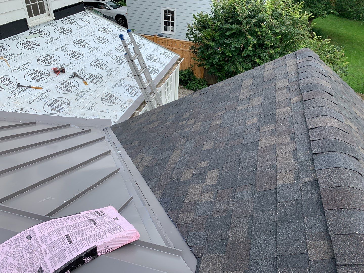 Residential Roofing Installation using Owens Corning TruDefinition by A Plus Exterior