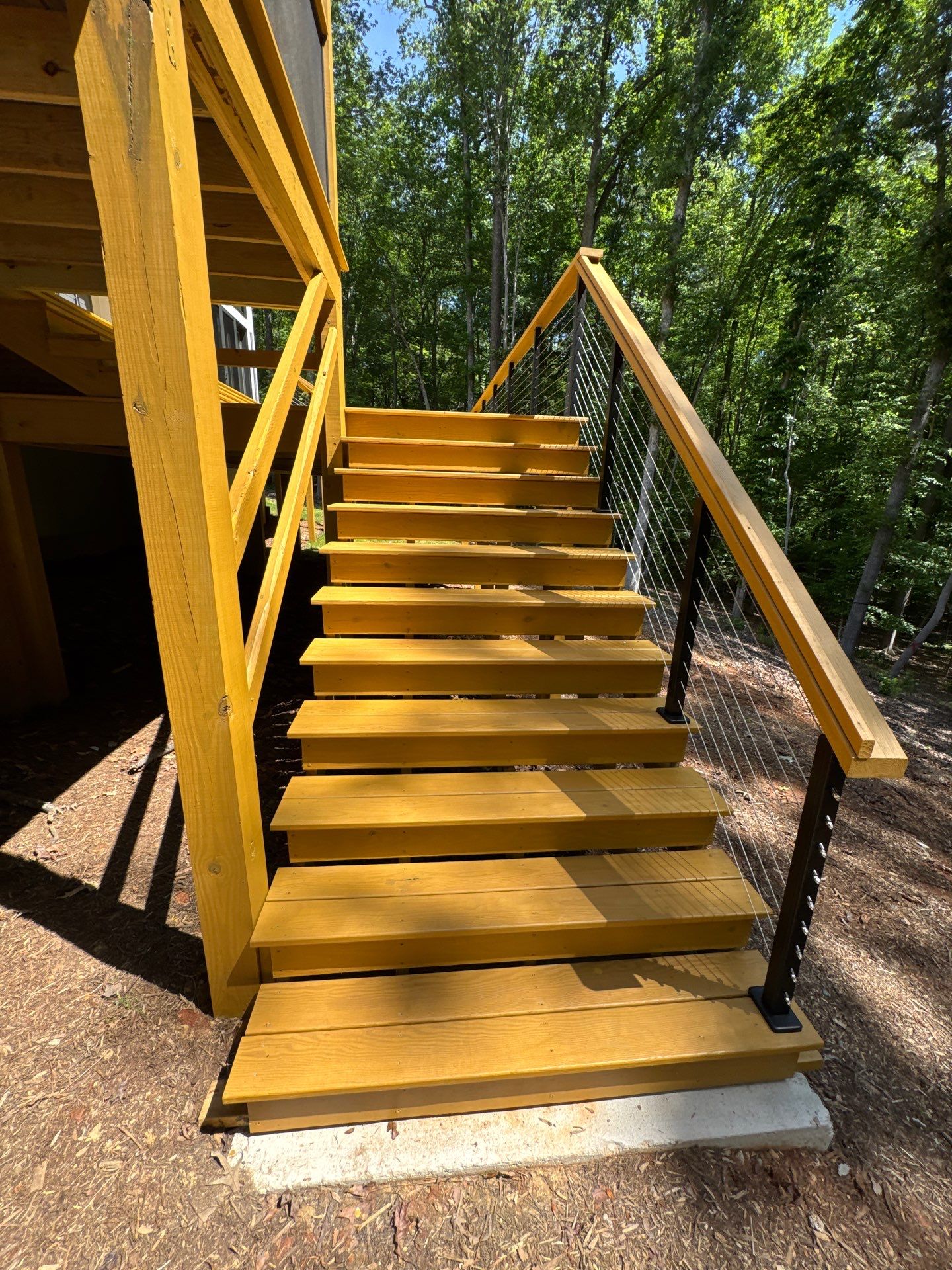 Porch and Deck staining  by GonzalezPainters & Contractors Inc 