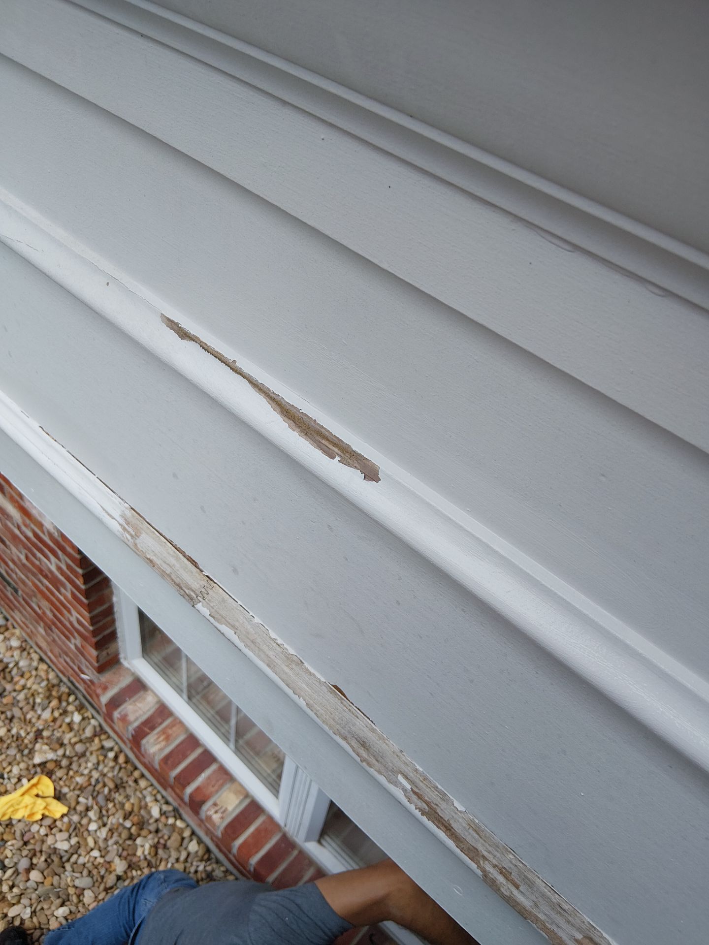 2nd-Story Exterior Trim Paint Repair – Chesterfield, MO by Legendary Services Company LLC.