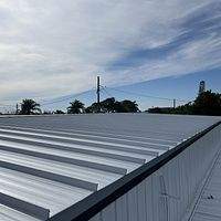 24ga 1.5" Mechanical Seam Mill Finish  by Total Roofing System The Metal Roof Experts