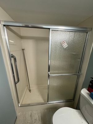 shower door instalattion using Pre made