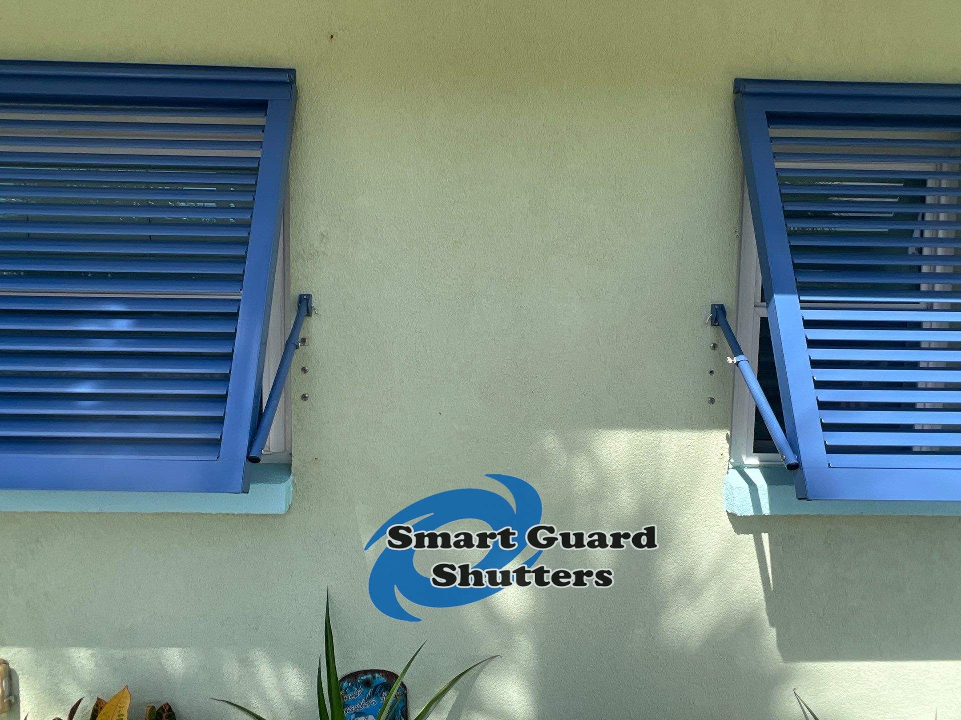 Impact Bahamas in Distant Blue by Smart Guard Shutters