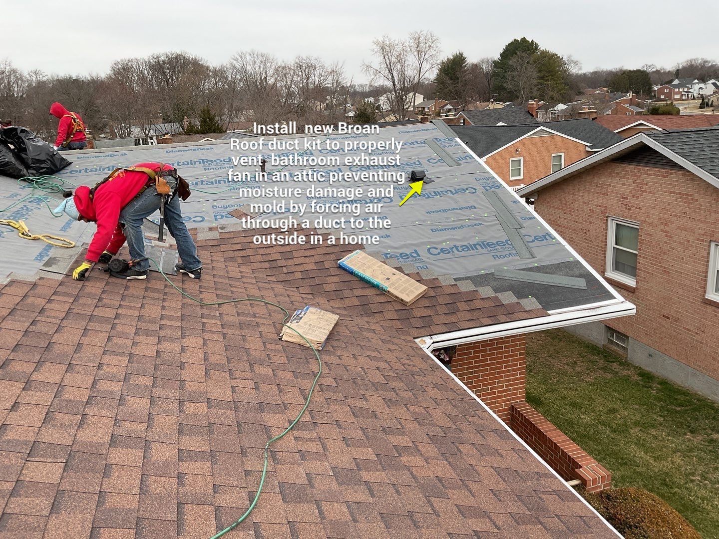 Residential Roofing Installation using CertainTeed Shingles by Alpha Design Services