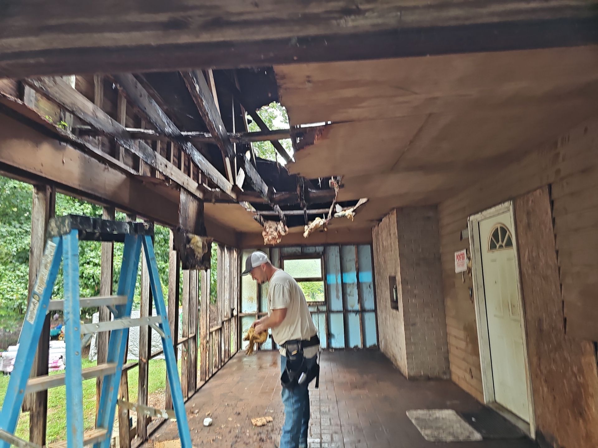 Syler roofing job by BROCK BUILDERS 