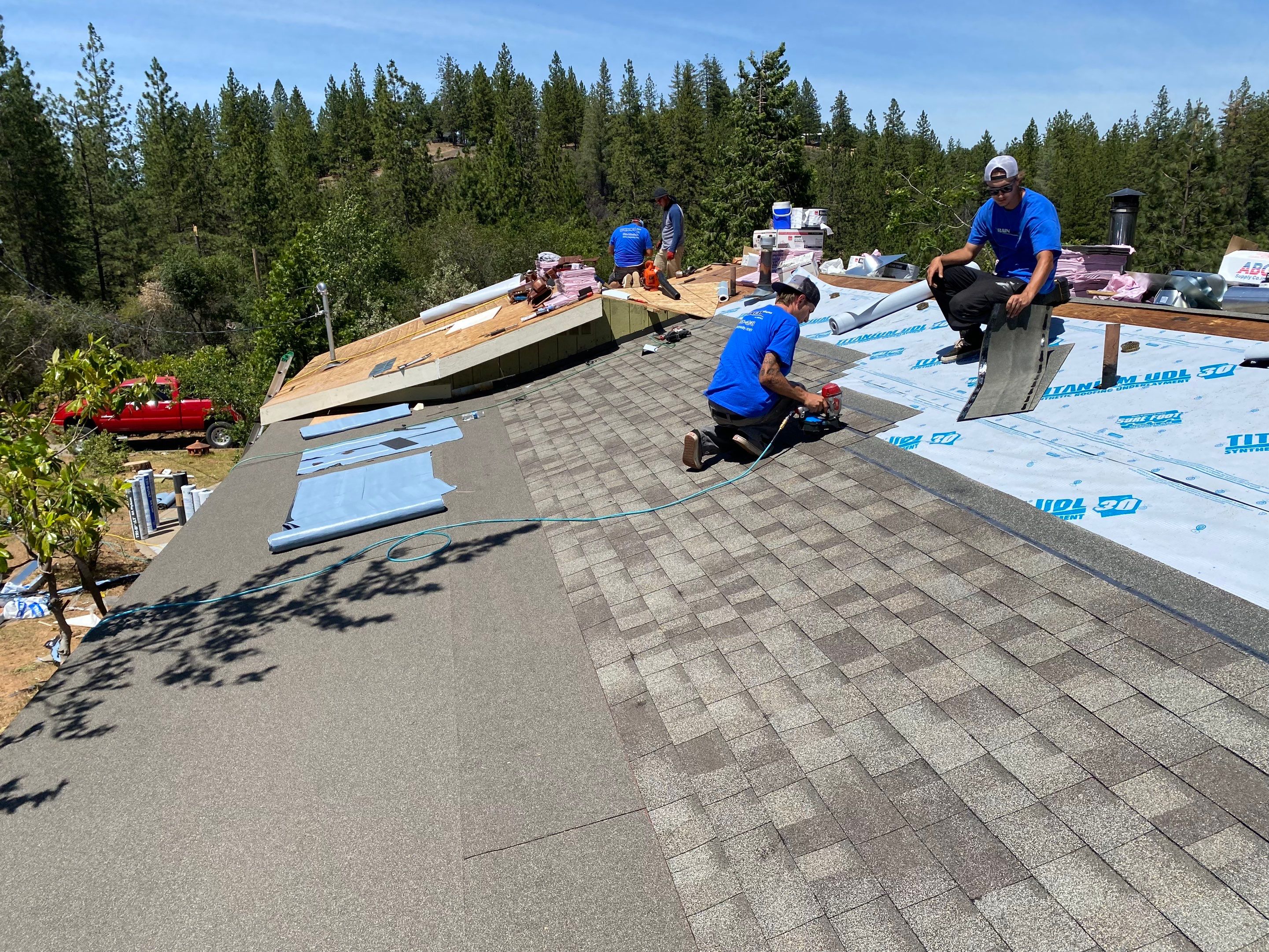 Residential Roofing Installation using Owens Corning Roofing Shingles by Byers Enterprises 