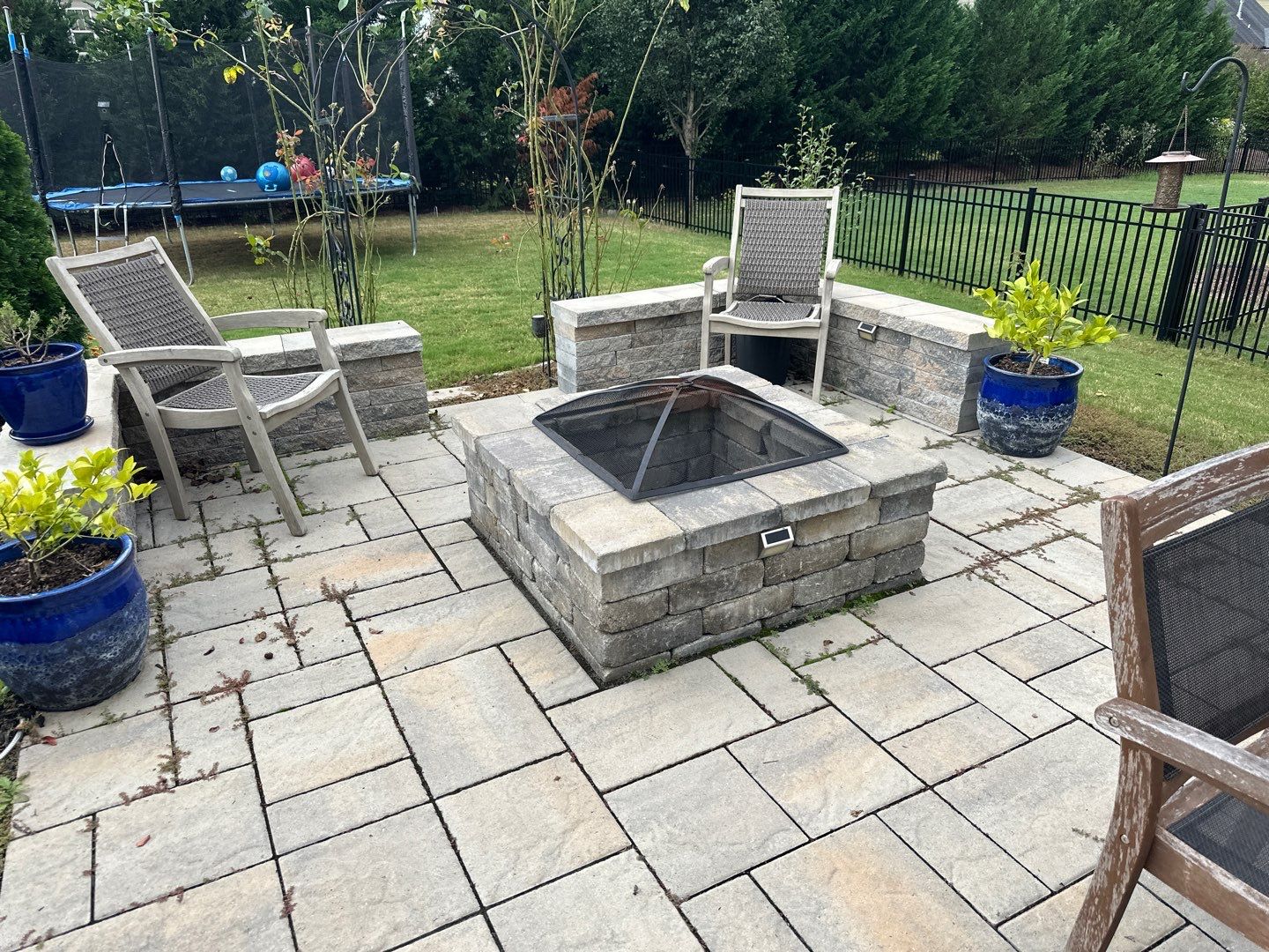 Patio using Wood Sealant, Top Coat, and PolySand by DuraSeal