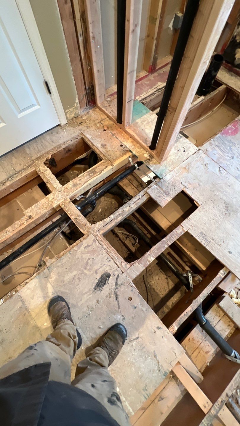 Two Bathroom Remodel  by Plumbing Connect Systems LLC