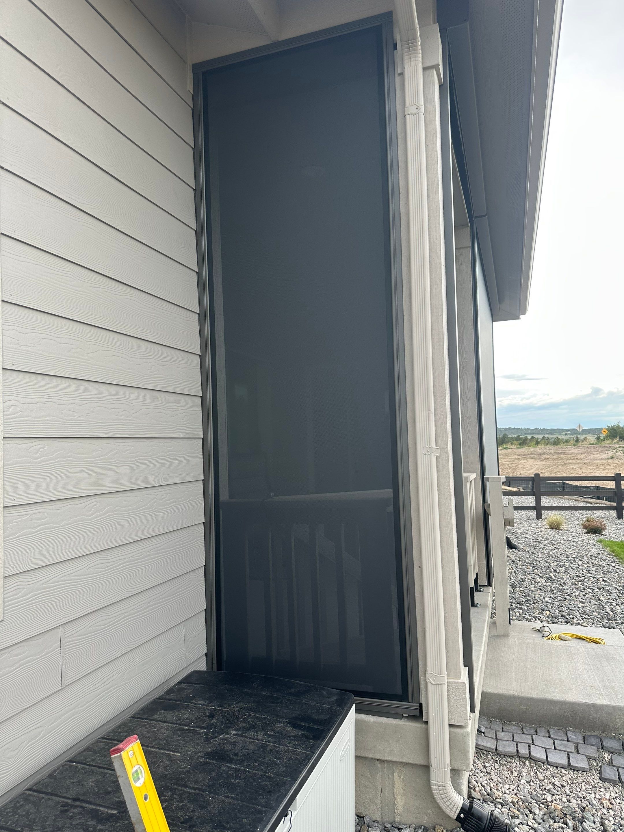 Exterior All-Weather MagnaTrack Screens Installation for Castle Rock Home by Outdoor Solutions Colorado