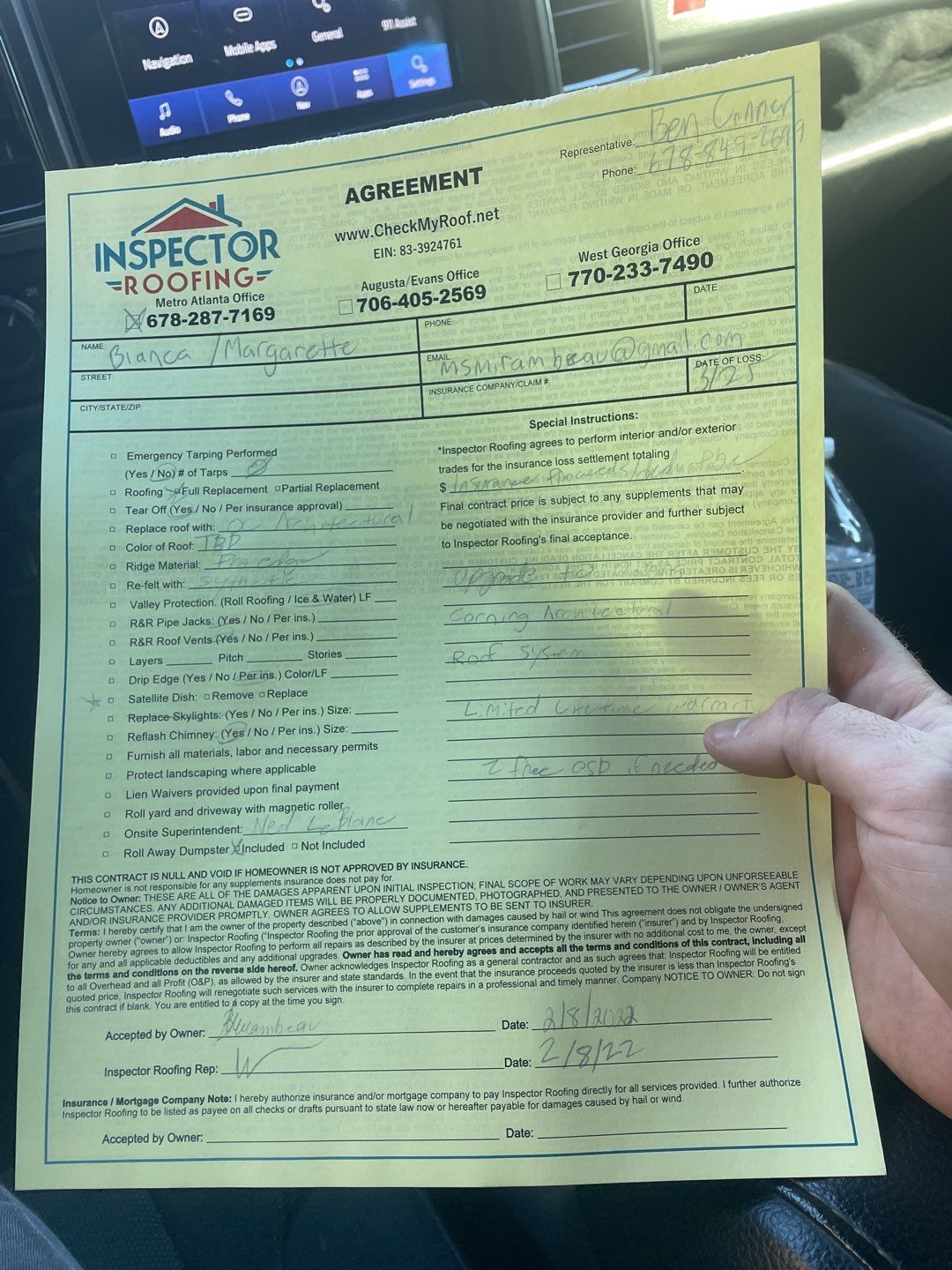 Residential Roofing Installation using Owens Corning by Inspector Roofing and Restoration