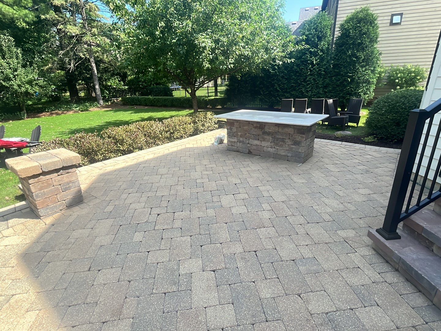 Brick paver clean, sand and seal.  using Surebond SB-1300 by Northern Power Washing LLC.