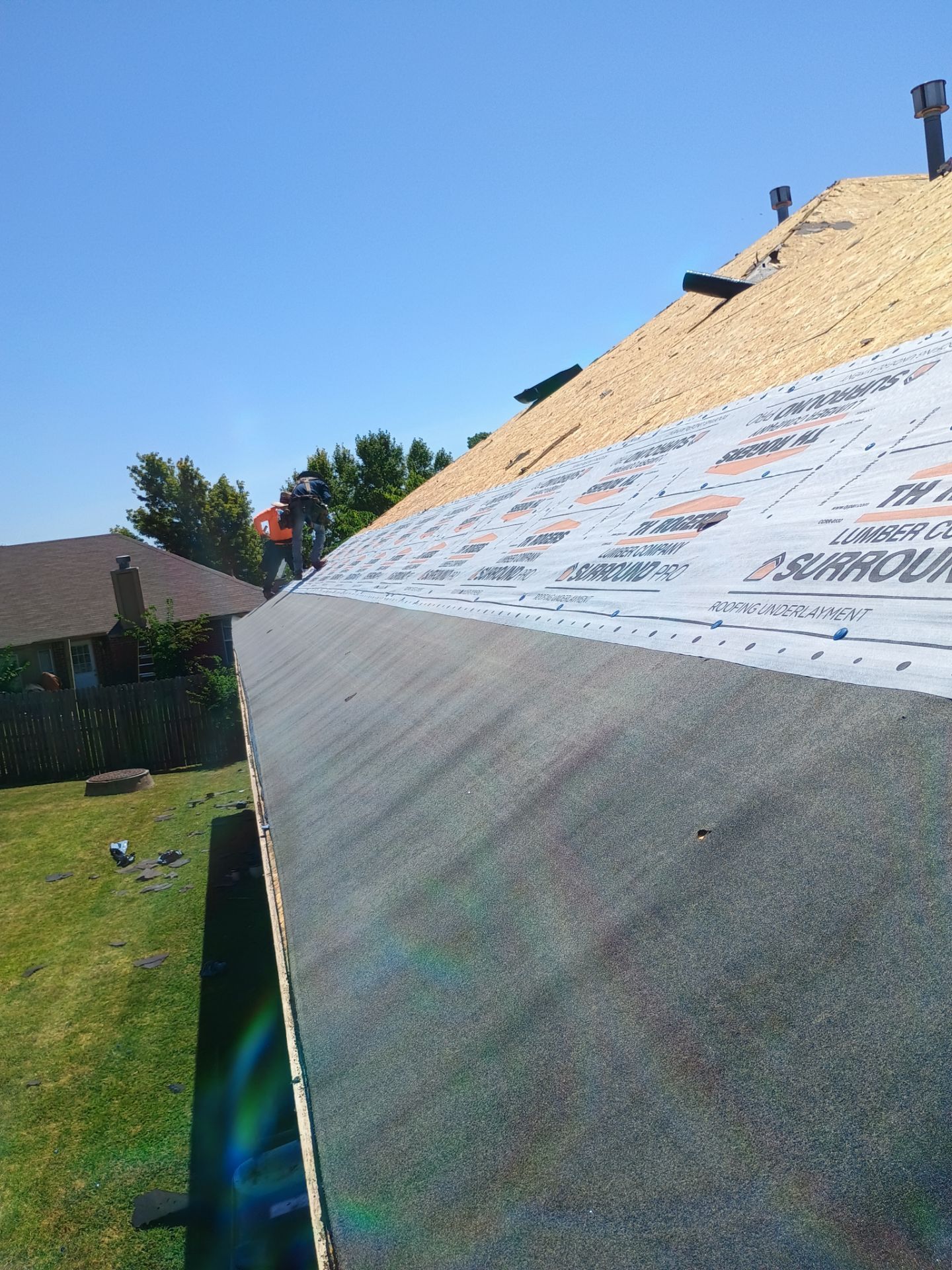 Oklahoma City Full Residential Roof Replacement with GAF Architectural Shingles by BANA Roofing and Solar Supply