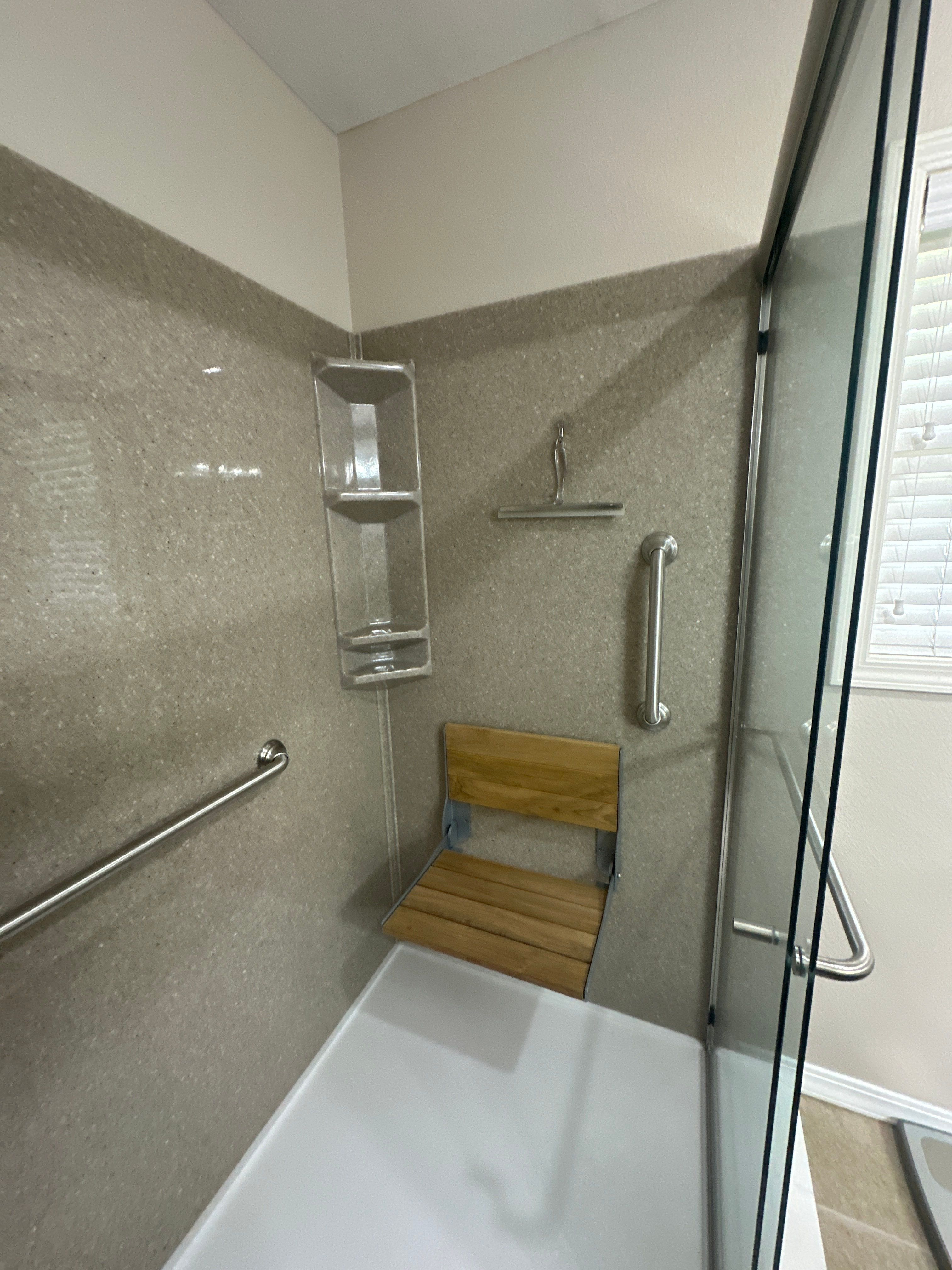 Master Bathroom Remodel for Retired Veteran by Kitchen Works LLC